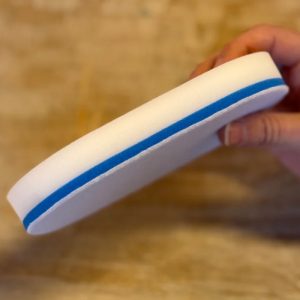 Esponja ovalada blanca para aplicar protector líquido Magic Paint compatible con mango aplicador