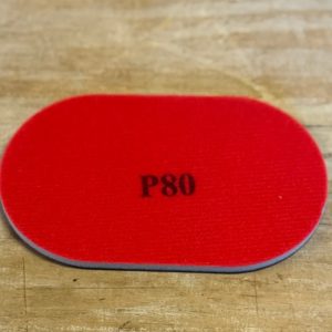 Esponjas abrasivas ovaladas para mango – Grano Grueso P80